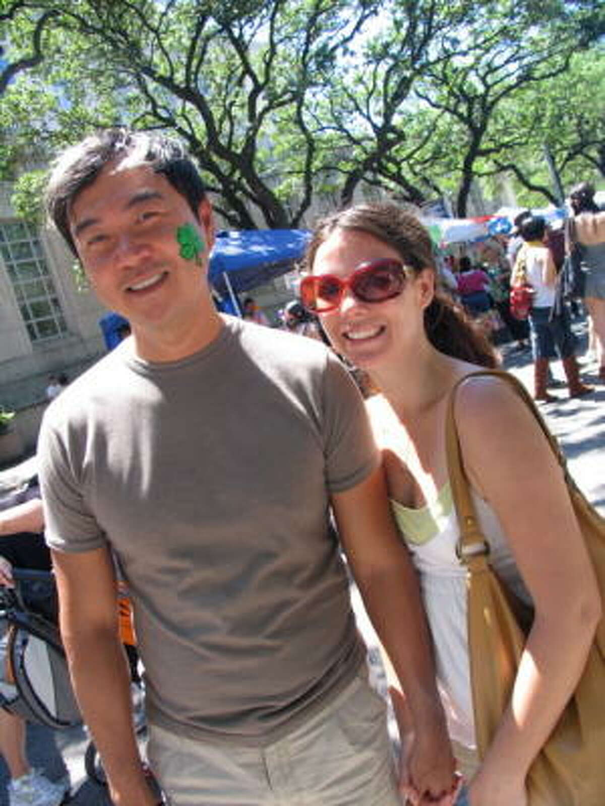 Sean Kim, left, and Sherri Naccio