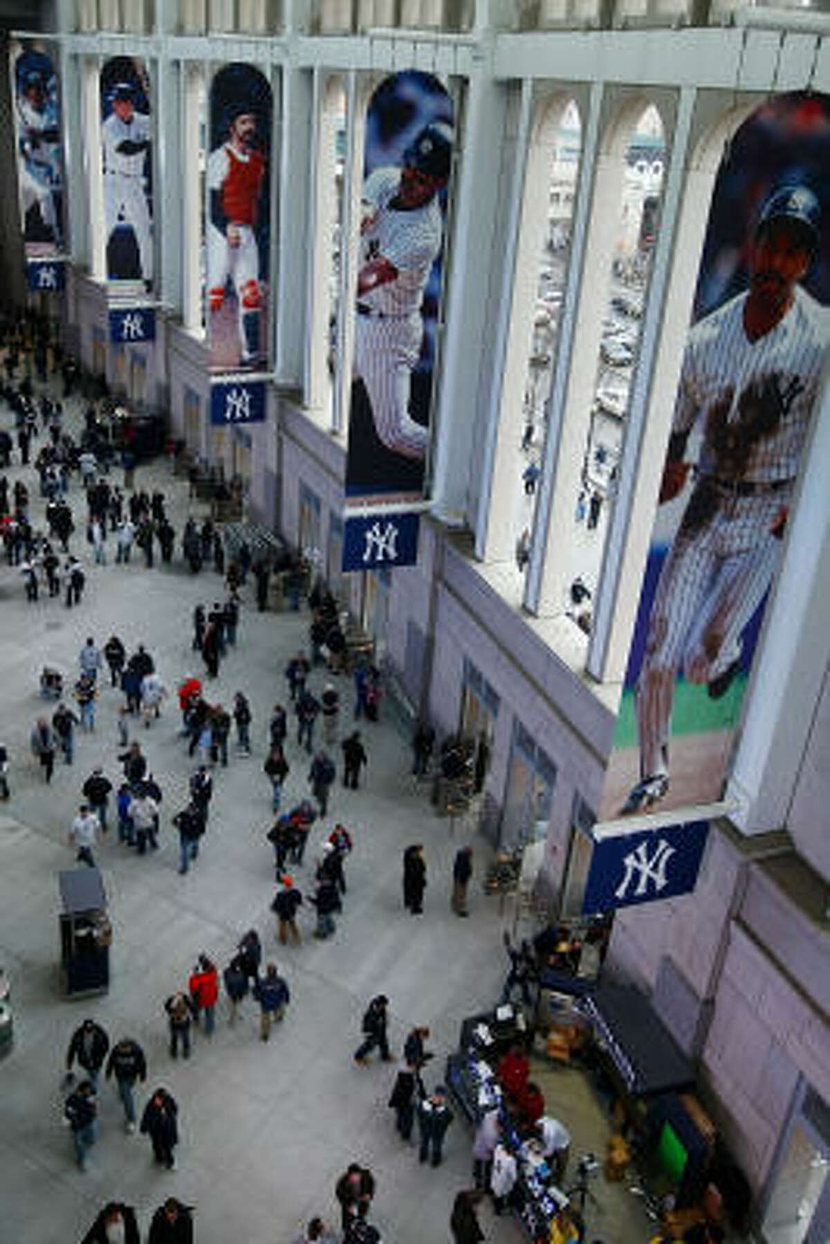 The new Yankee Stadium, located in the Concourse neighborhood of