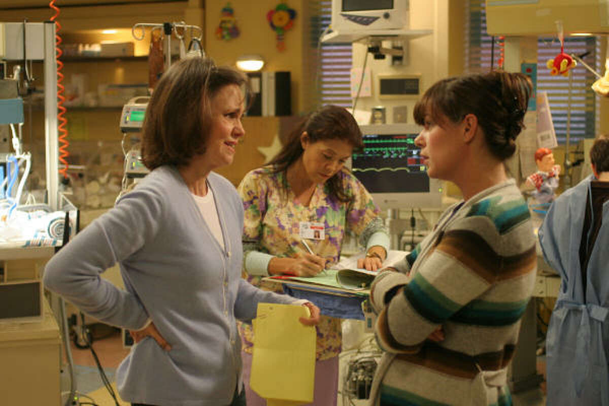 Throughout the year, there have been several guest appearances such as Sally Field, left, as Maggie Wyczenski.