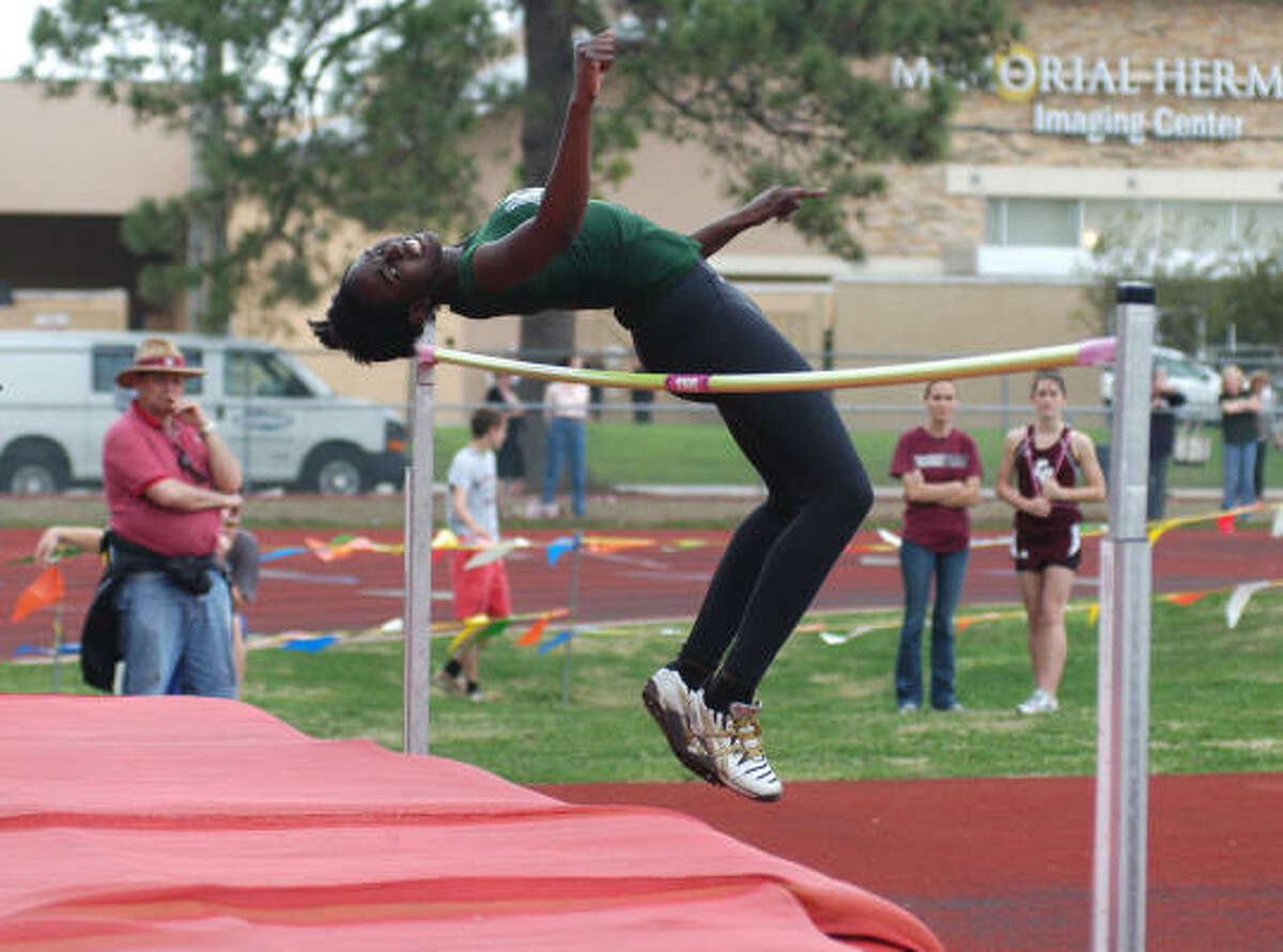 WILL TAYLOR RELAYS: Mayde Creek's Tanika Birch finished third in the girls high jump at the Will Taylor Relays at Memorial High School on Feb. 27, 2009.