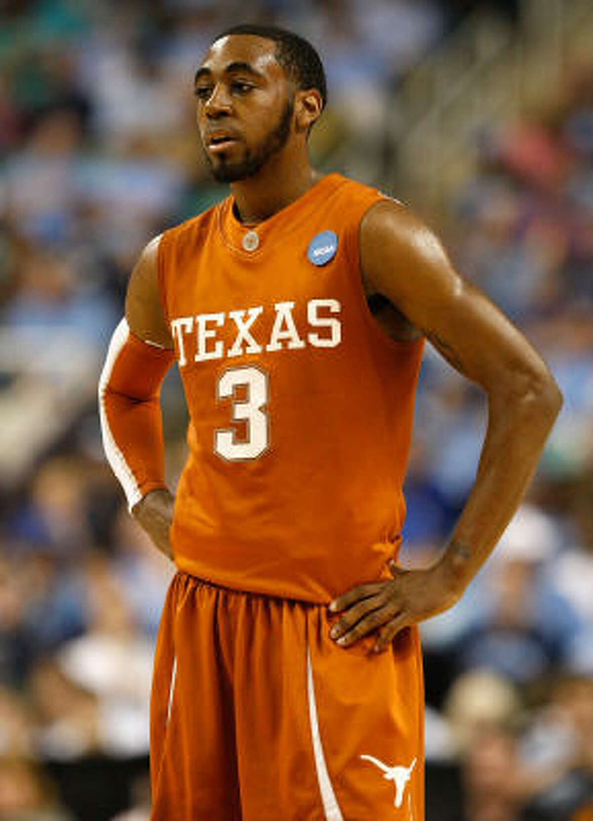 East Regional: Duke 74, Texas 69 A.J. Abrams of Texas looks on in the final seconds.