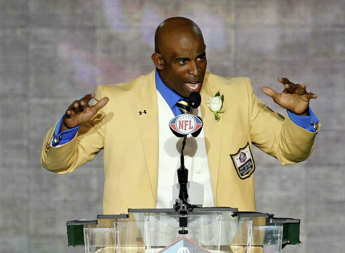 Sanders, Sharpe, Faulk enter Pro Football Hall of Fame