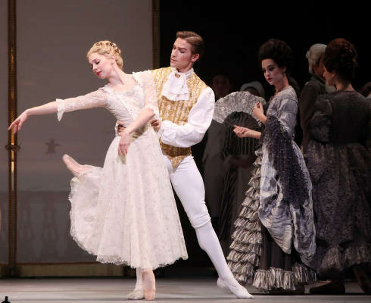 Marie is expected to produce an heir right away. But Louis is ambivalent and perhaps ignorant about the technicalities. Dancers: Ian Casady and Melody Herrera