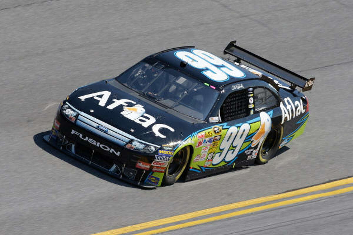 1. CARL EDWARDS (No. 99 Aflac Ford)Carl Edwards came the closest to dethroning Jimmie Johnson in 2008, finishing second in the Sprint Cup points just 69 behind the winner. Edwards won the most races in 2008, finding victory lane nine times, and won three of the final four races of the season.