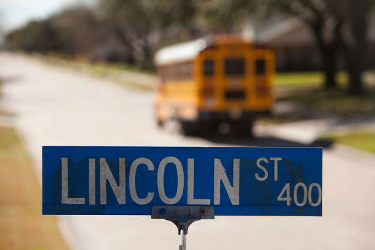 Lincoln Street in Deer Park is a quiet two-block residential street, and is one of only a handful of public references to the 16th president in the Houston area.