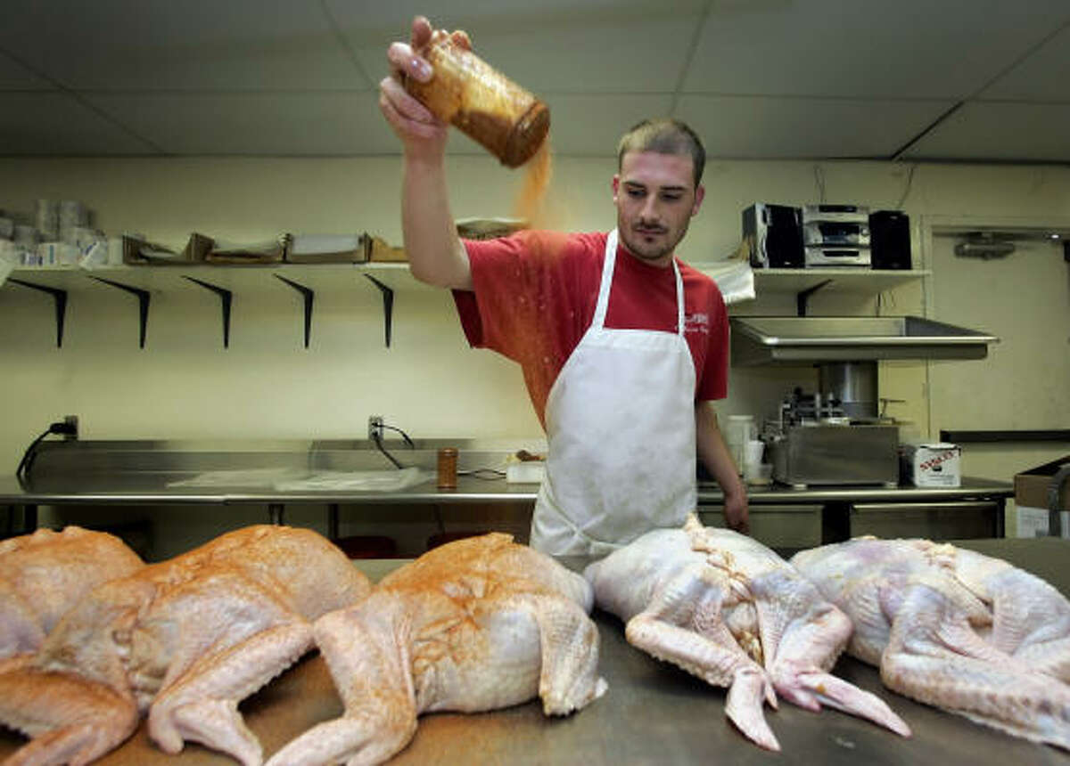 Are you familiar with turducken? It's a Louisiana specialty: turkey stuffed with a chicken and a duck.