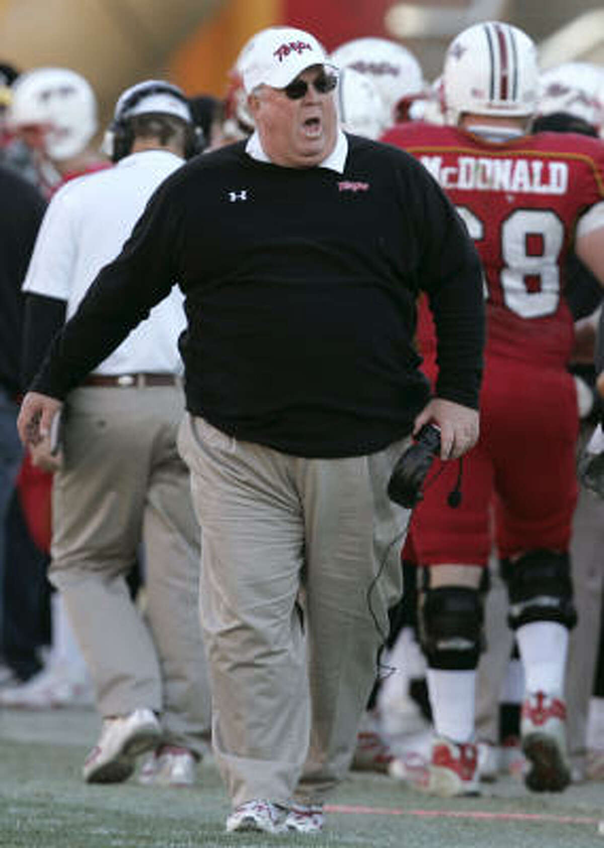 Maryland head coach Ralph Friedgen is 64-36 in eight seasons with the Terps. Friedgen has three years remaining on his contract and eventually will be replaced by assistant head coach/offensive coordinator James Franklin.