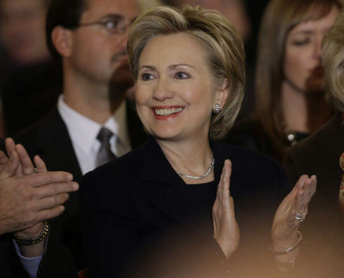 SECRETARY OF STATE Sen. Hillary Rodham Clinton, D-NY, former first lady and one-time contender for the Democratic presidential nomination