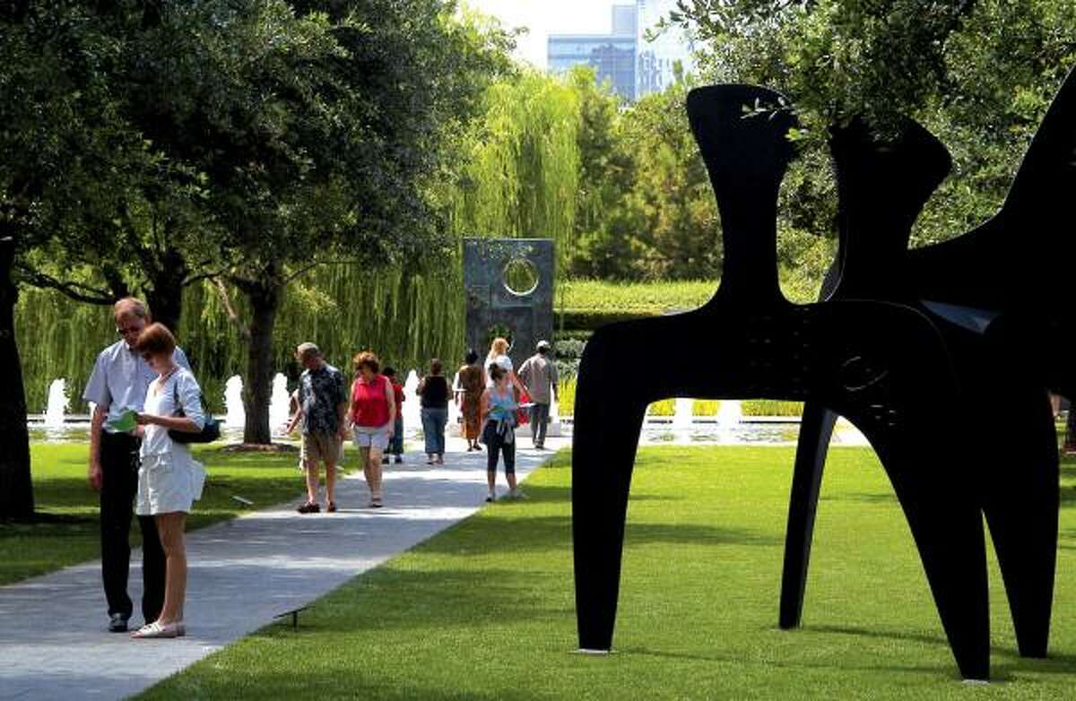In nice weather, the Nasher Sculpture Center is an exceptional place to visit.