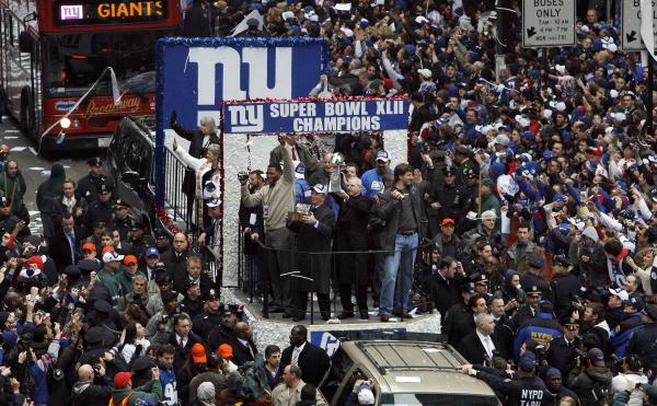 Super Bowl parade Giant day for New York sports