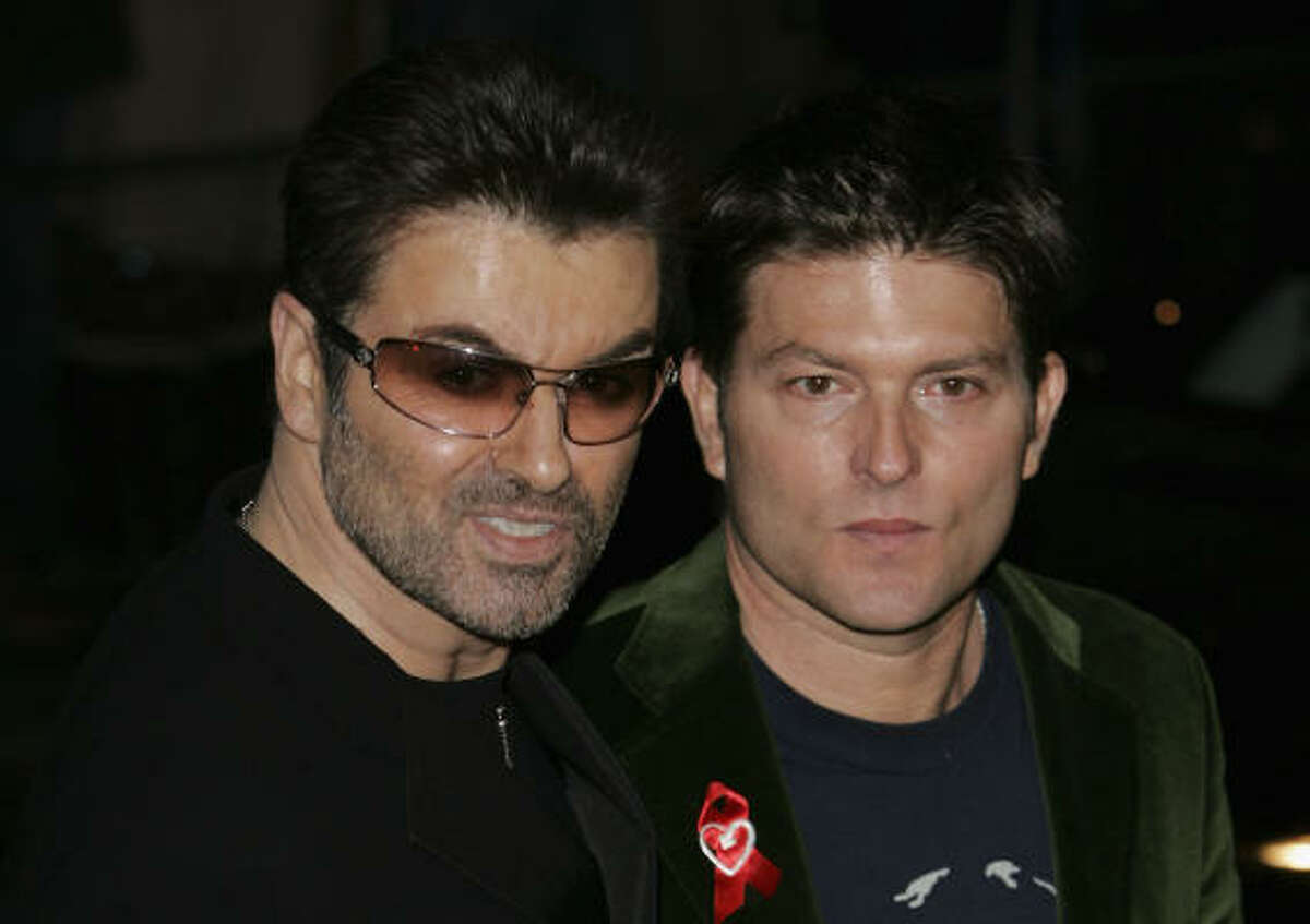 George Michael, left, and Kenny Goss split their time between London and Dallas.