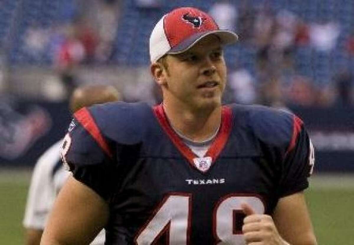 Texans long snapper Bryan Pittman will miss the rest of the season.