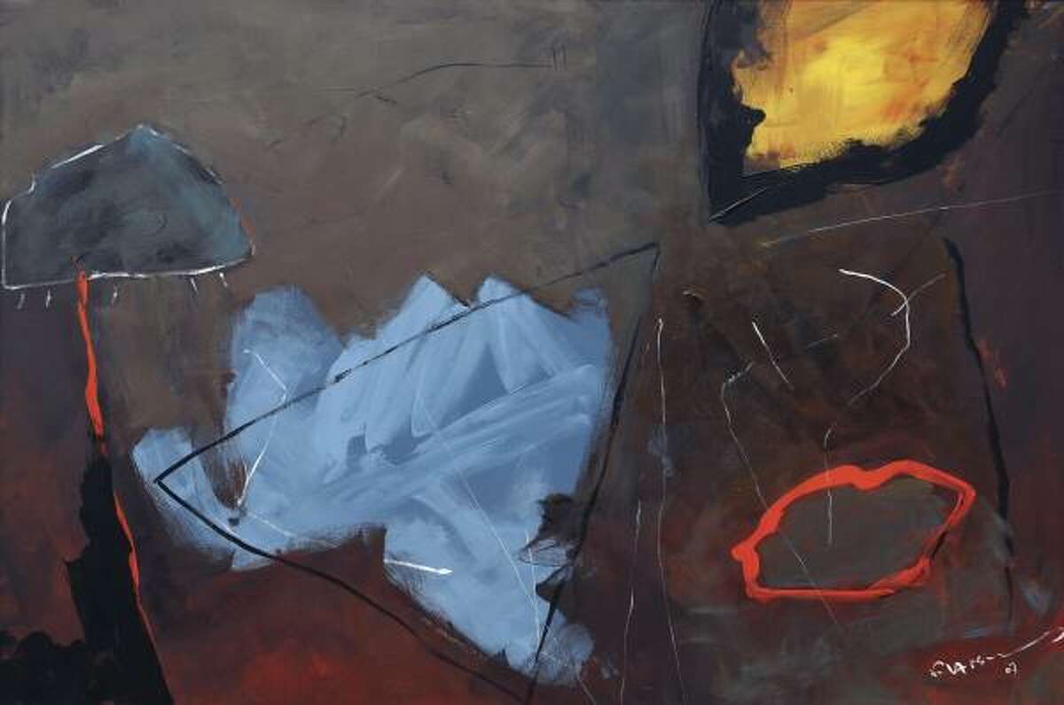 Hosny achieves a feeling of rhythm and energy with Abstraction #7.