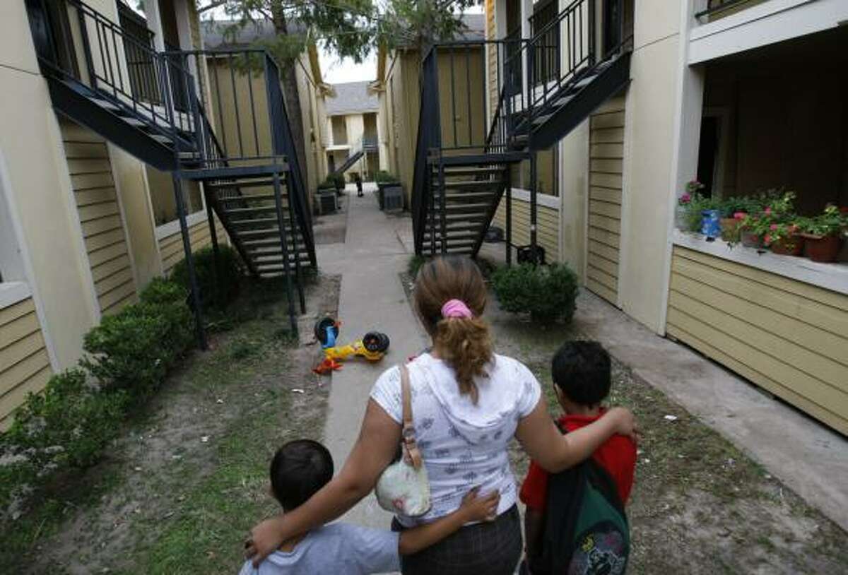 A victim of Houston's sex-trafficking ring is now living with her two sons, ages 6 and 9. They were reunited last summer after she spent more than two years getting visas for herself and her boys.