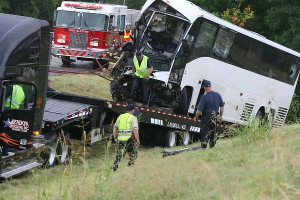private travel bus accident