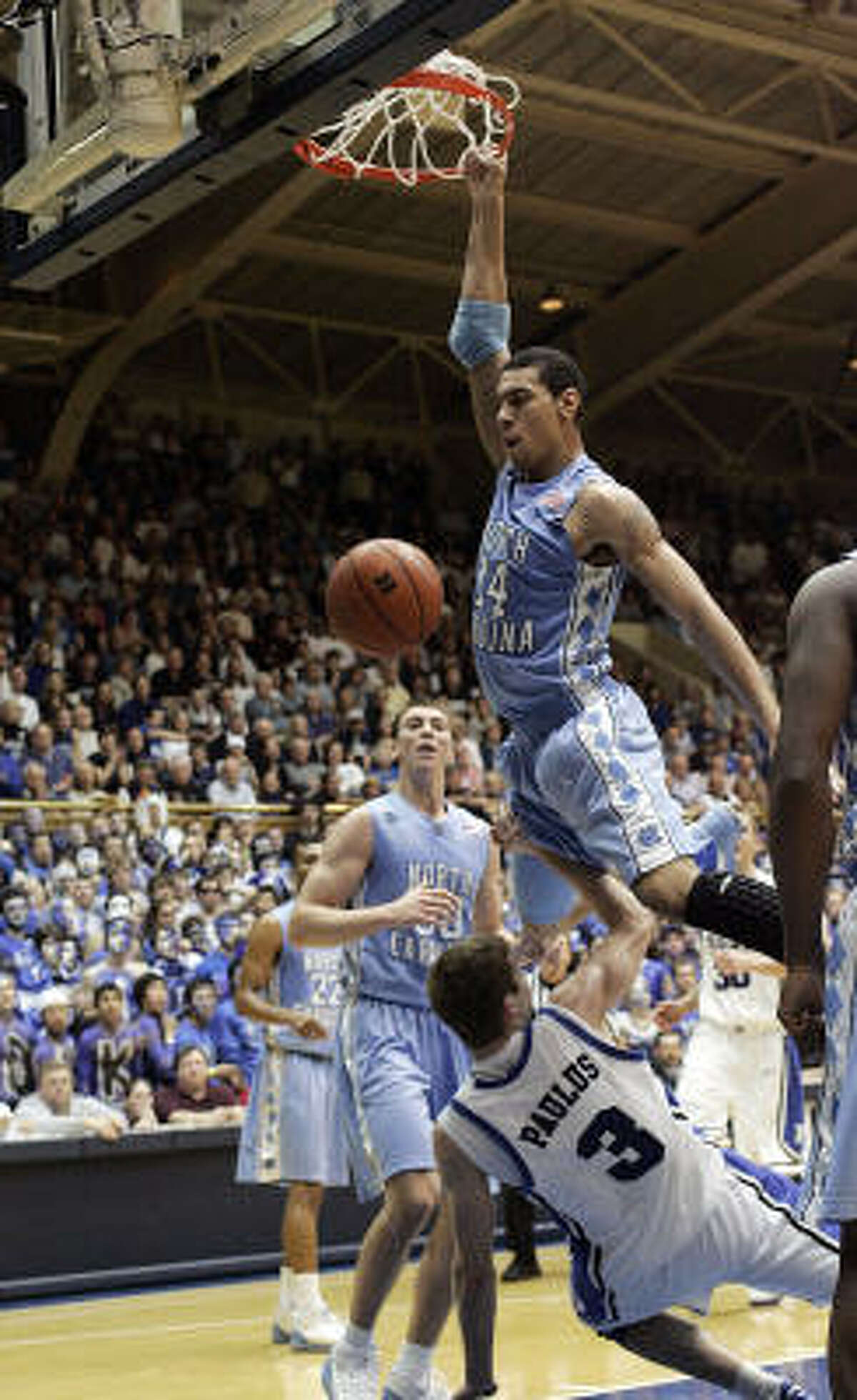 Top-ranked North Carolina Holds Back Duke