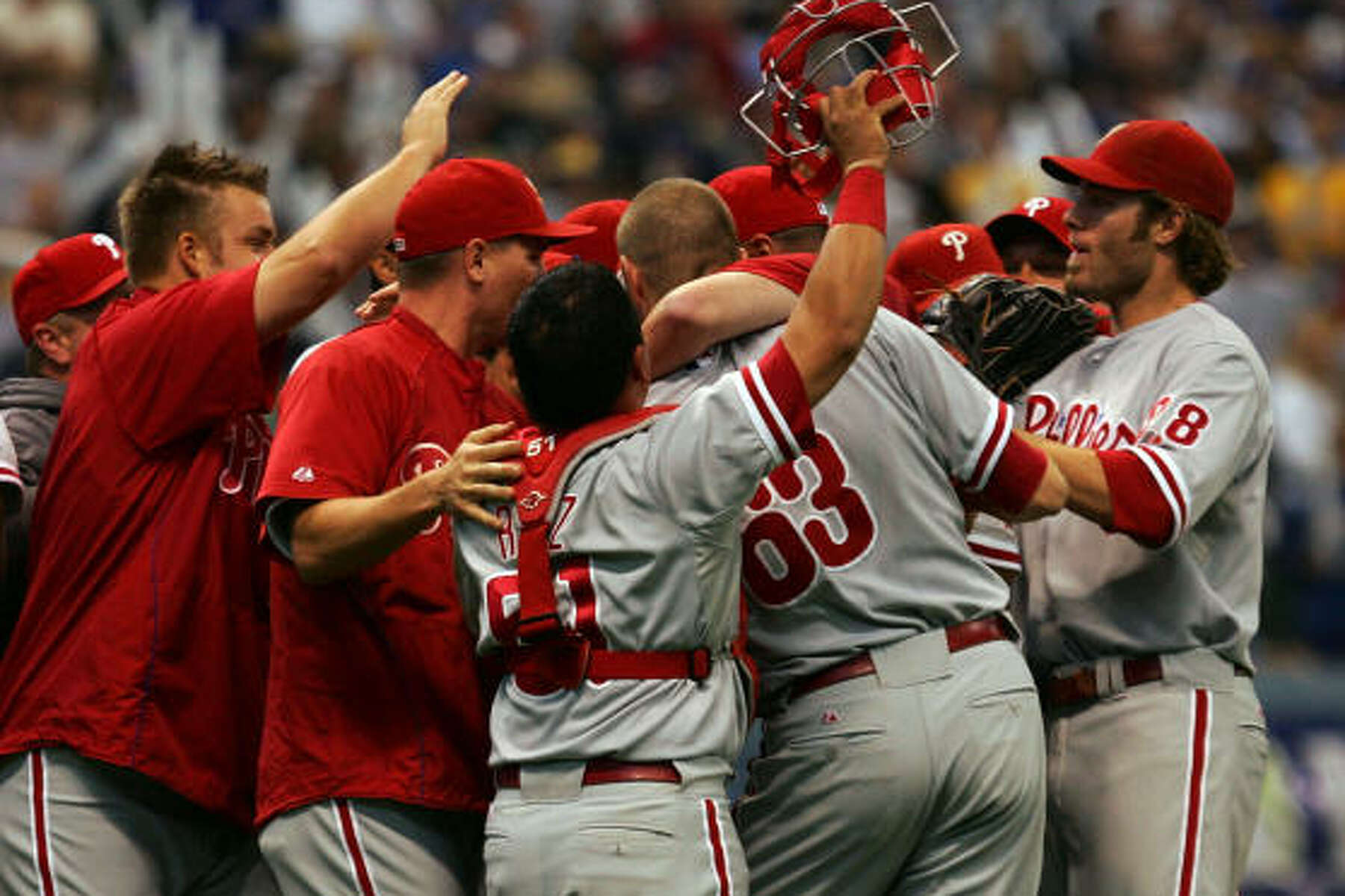 Jimmy Rollins and Jayson Werth admire their new 2008 Philadelphia News  Photo - Getty Images