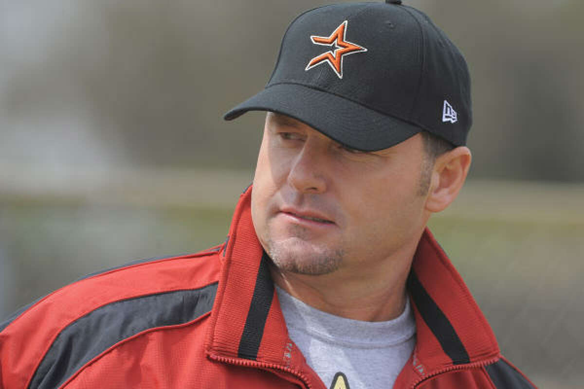 Roger Clemens is shown at the Astros spring training camp in Kissimmee, Fla., in this Feb. 27 file photo.