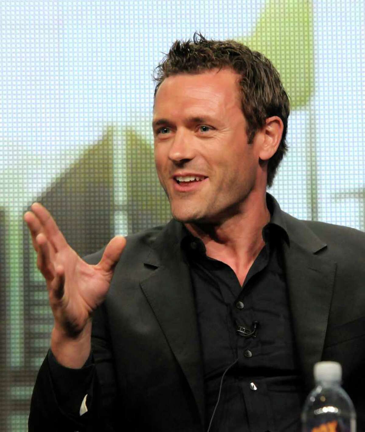 Actor Jason O'Mara speaks during a panel at the The Television Critics Association 2011 Summer Press Tour in Beverly Hills, Calif. on Friday, Aug. 5, 2011. O'Mara stars in the television series "Terra Nova" on FOX.