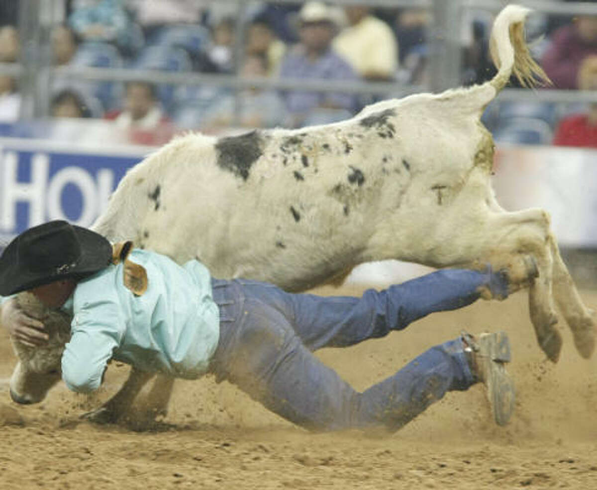 Nick Stubblefield of Helena, Mont., finished eighth in steer wrestling.