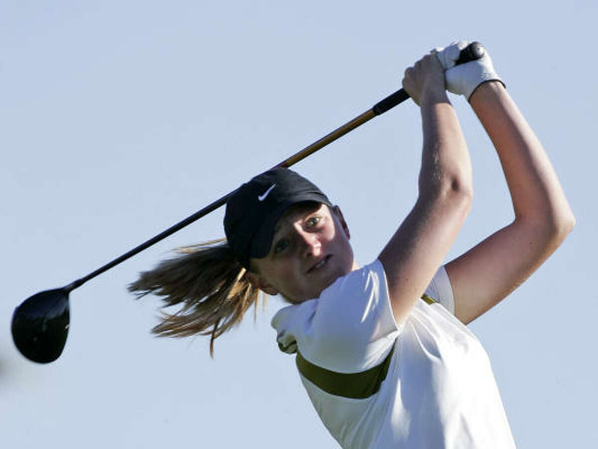 Stacy Lewis was a major player from March 29-April 1, tying for fifth, just two strokes behind winner Morgan Pressel, at the Kraft Nabisco Championship at Mission Hills Country Club in Rancho Mirage, Calif.
