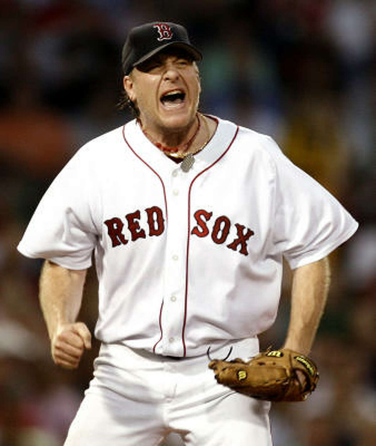 The Boston Red Sox's Curt Schilling, a former Astros hurler, has been in the major leagues for 19 years.