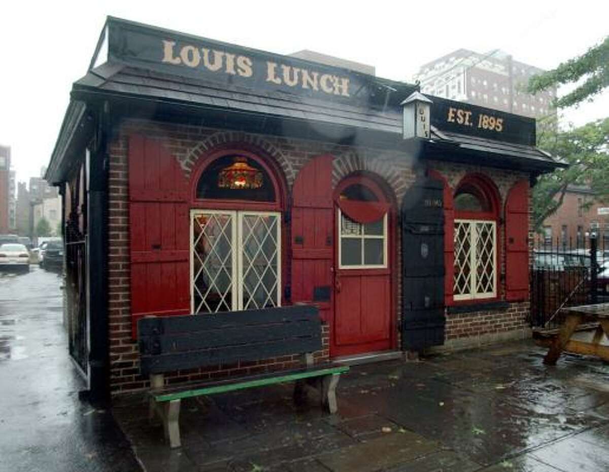 Next: Louis' Lunch, New Haven You might be a little hungry already. No worries, now's the perfect chance to stop for a quick bite. How about Louis' Lunch, in New Haven, where America's much beloved "hamburger" was created. 