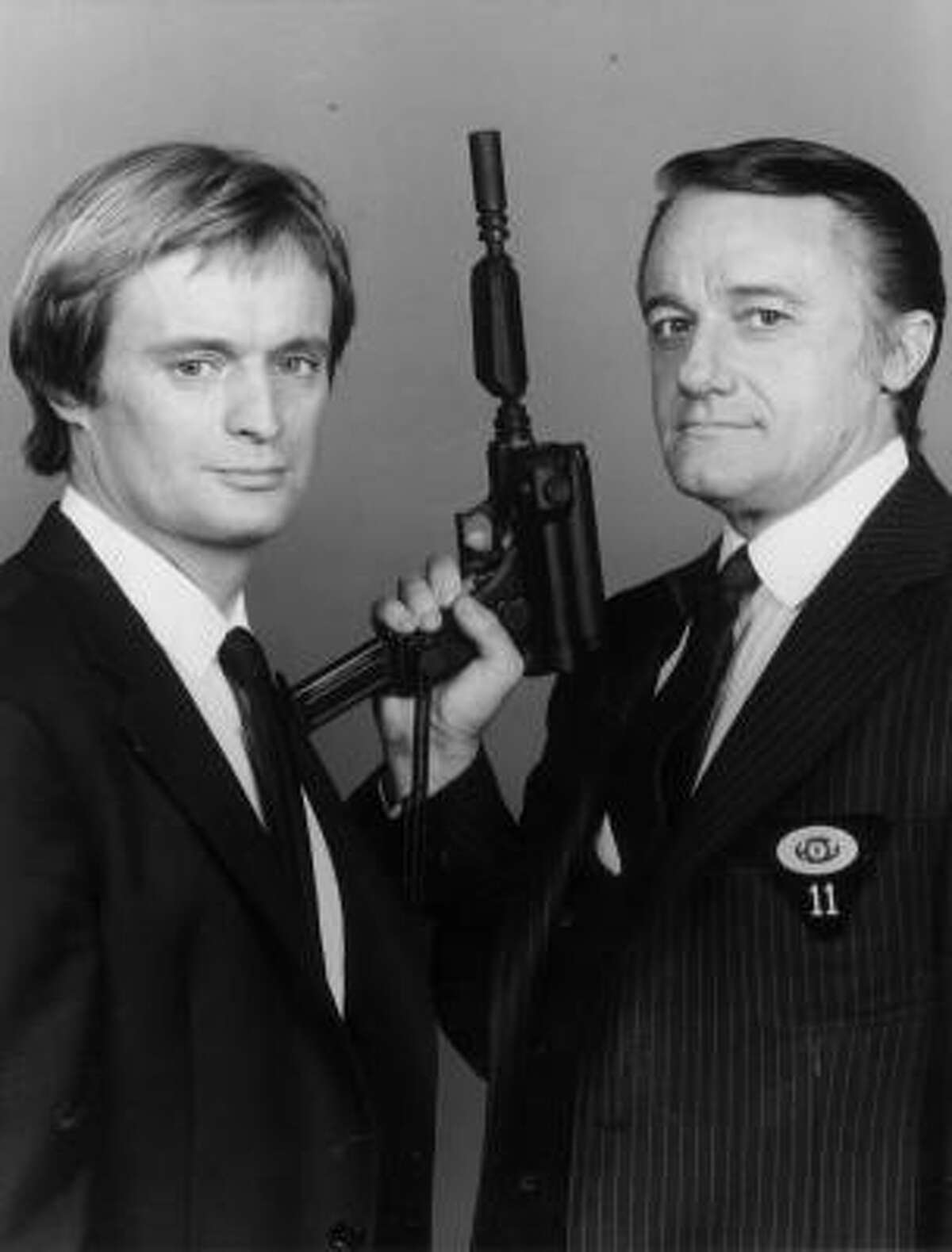David McCallum, left, and Robert Vaughn played high-energy superagents in the hit 1960s spy The Man From U.N.C.L.E.series The complete series is being released on DVD.