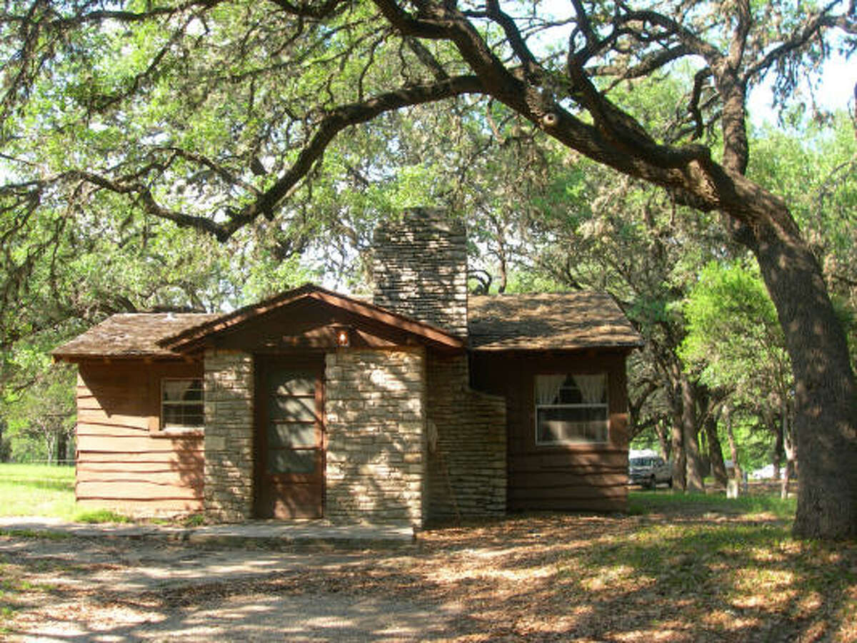 The cabins in Garner State Park, built in the 1930s by the Civilian Conservation Corps, have seen better days.
