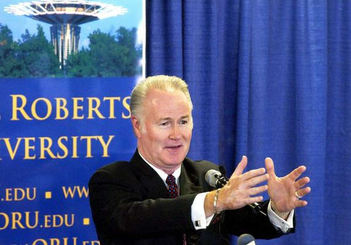 Richard Roberts, president of Oral Roberts University, said a lawsuit filed by former professors is about "blackmail and extortion."