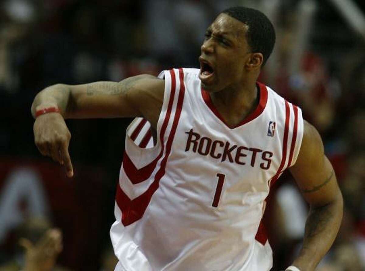 After a one-point first half, Tracy McGrady erupted for 22 second-half points.