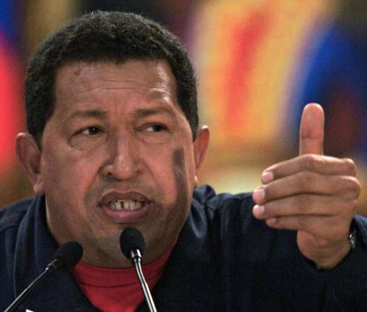 Hugo Chavez contends Washington is trying to stir up violence against his regime.