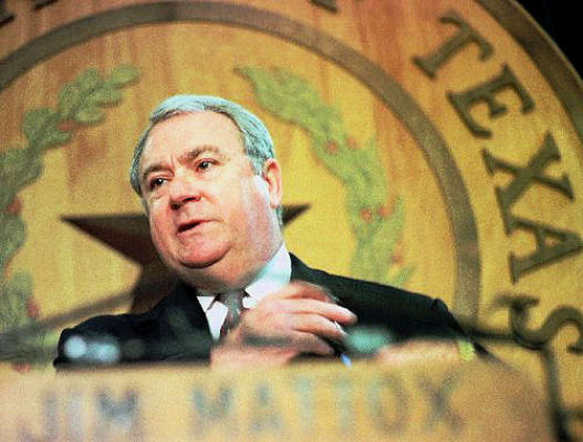 Former Attorney General Jim Mattox was indicted on commercial bribery charges in 1983. He was later acquitted.
