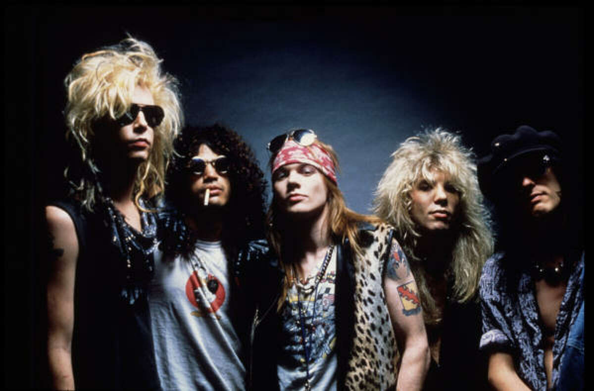 The Guns N' Roses album "Appetite for Destruction" was released 25 years ago, on July 21, 1987. It became the seminal album of the hair rock era, featuring "Welcome to the Jungle," "Paradise City" and the ballad "Sweet Child O' Mine." To mark the anniversary, we've put together some then-and-now photos of Guns N' Roses and other hair rock icons.