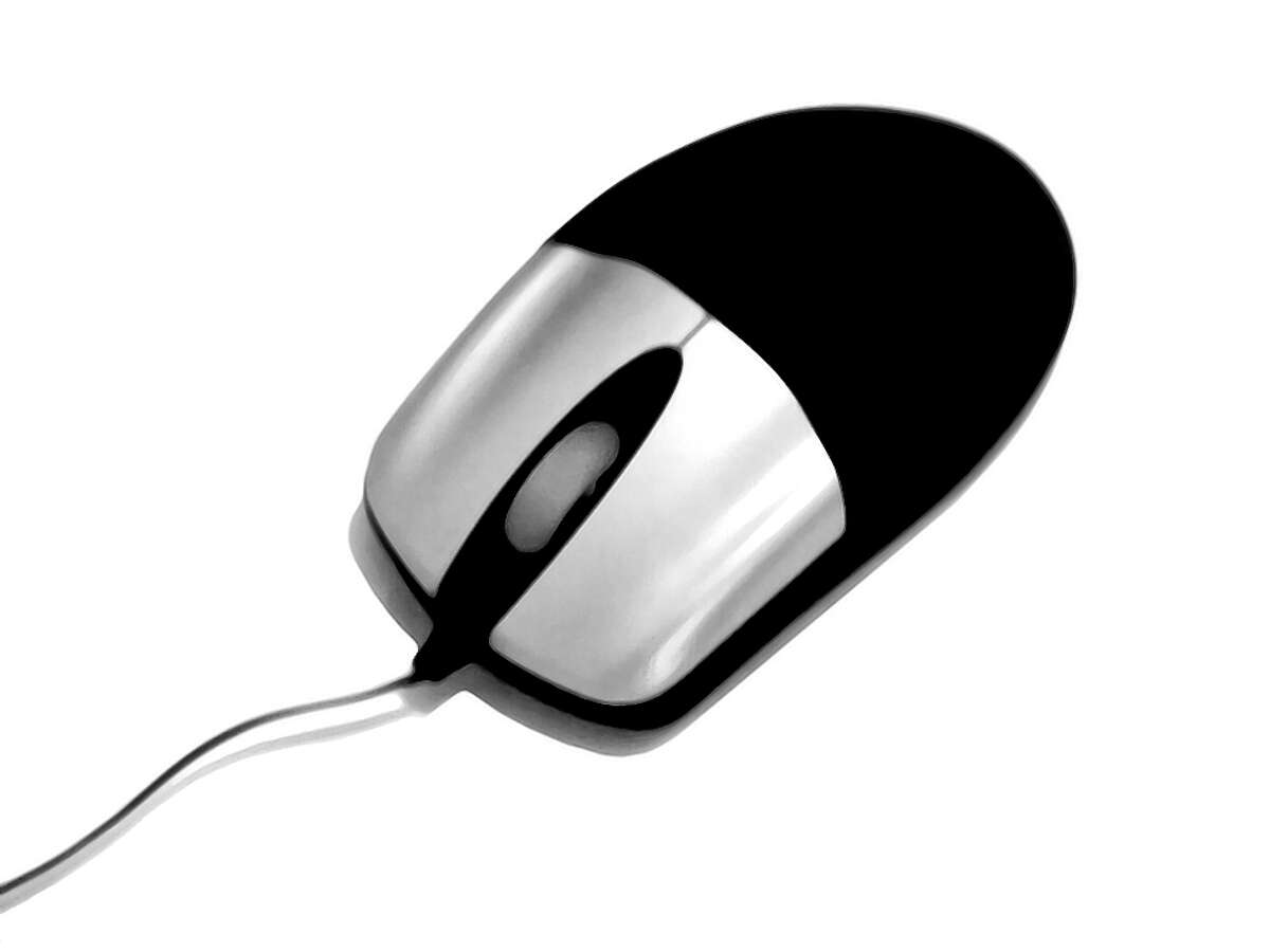 black and silver computer mouse