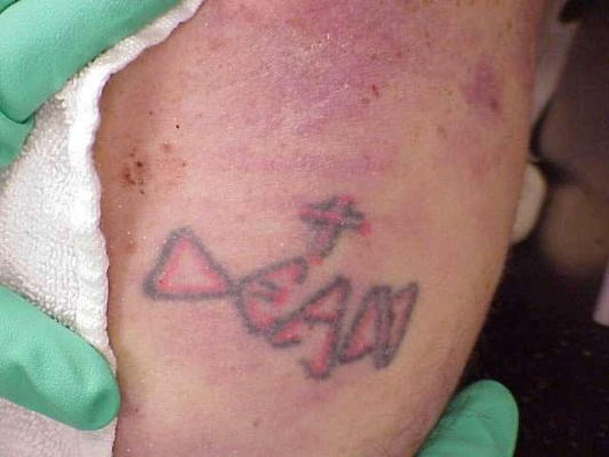 This tattoo was found on the victim's body.