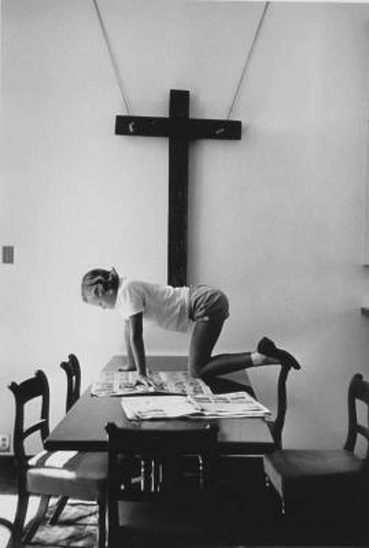 Eve Arnold photographed Philippa de Menil in 1958.