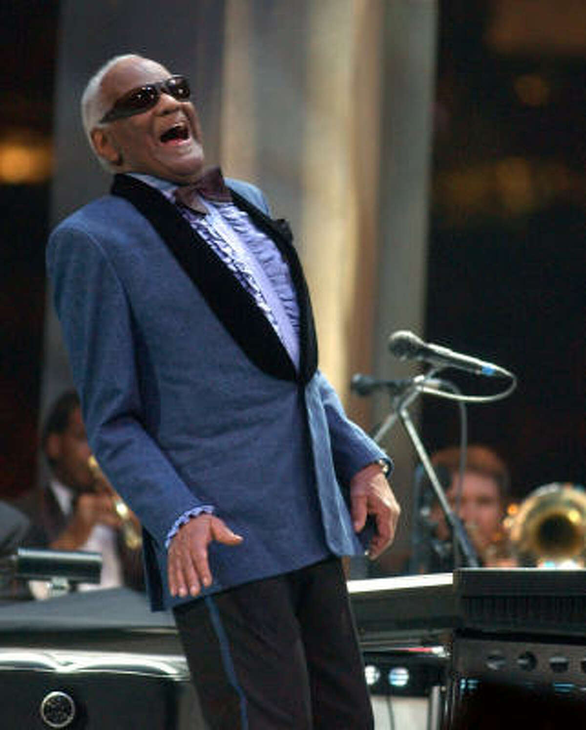 Ray Charles, shown performing at RodeoHouston in 2003, was born in Albany, Ga., in 1930. He died in 2004 at age 73.