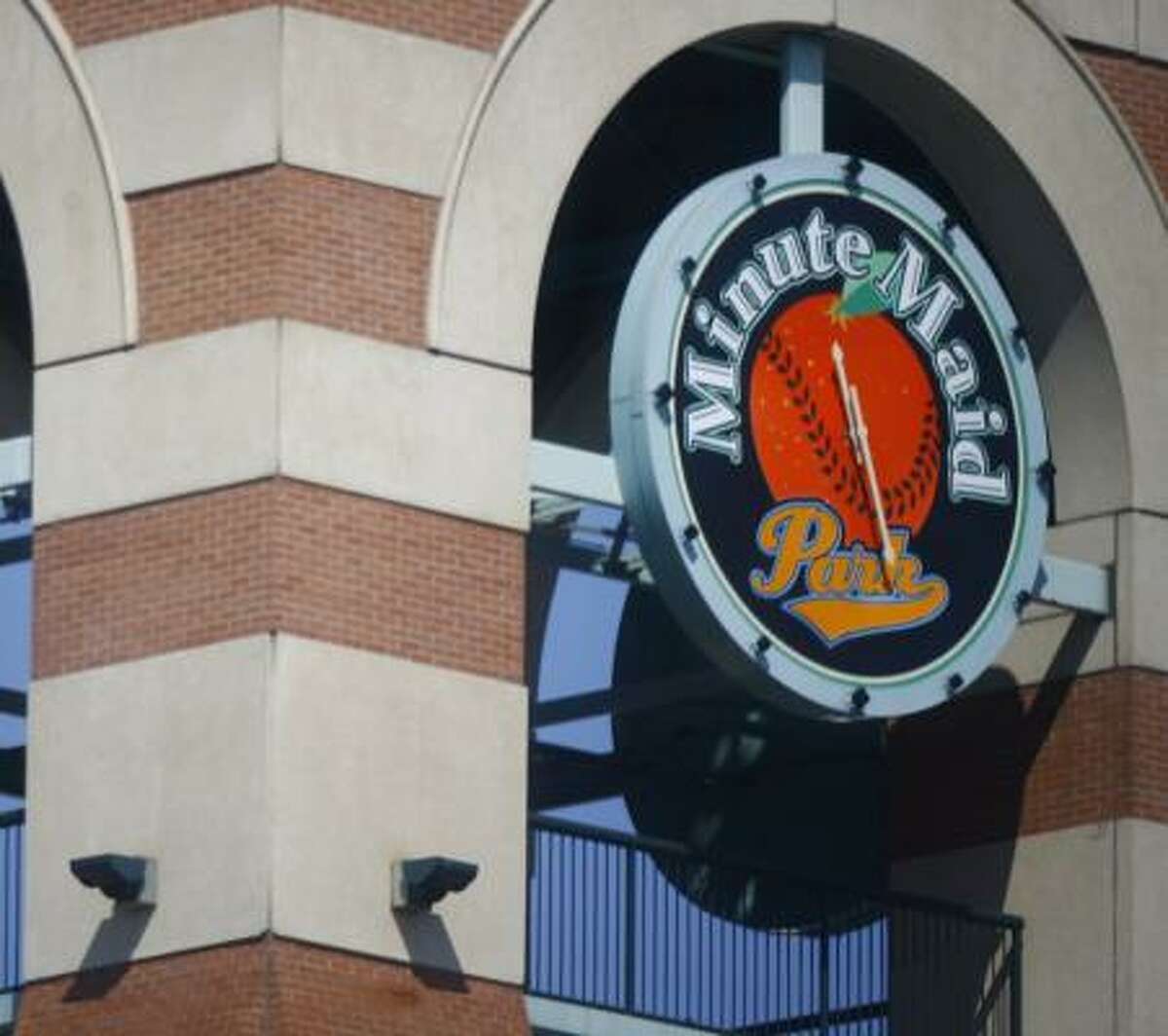 Clocks all over town, like these at Minute Maid Park, were tripped up when Daylight Saving Time didn't start Sunday.
