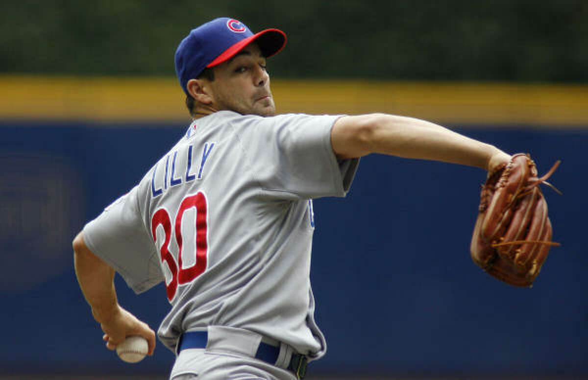 Cubs starter Ted Lilly threw seven innings of scoreless, one-hit ball before leaving the game. He finished with nine strikeouts and just one walk.