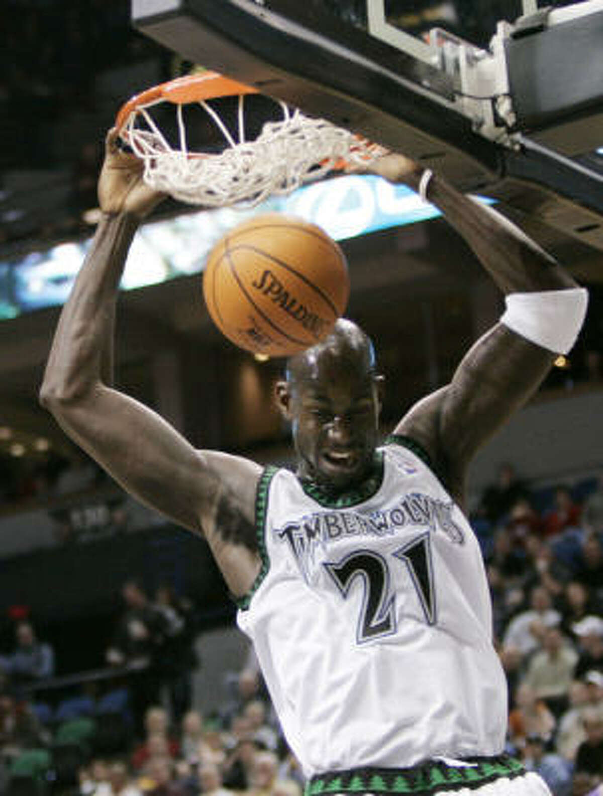 Kevin Garnett, showing his stuff in the first quarter en route to 44 points, helped Randy Wittman emerge victorious in his home debut as Timberwolves coach.