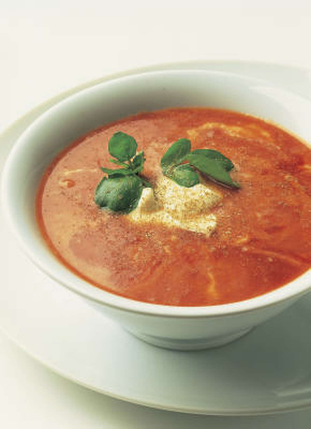 Vinegar, citrus and a splash or two of vodka round out this recipe for Bloody Mary Soup.