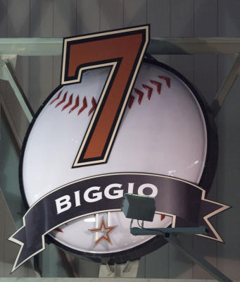 CRAIG BIGGIO Sequined Rainbow Jersey // Hall of Fame 7 -  Norway