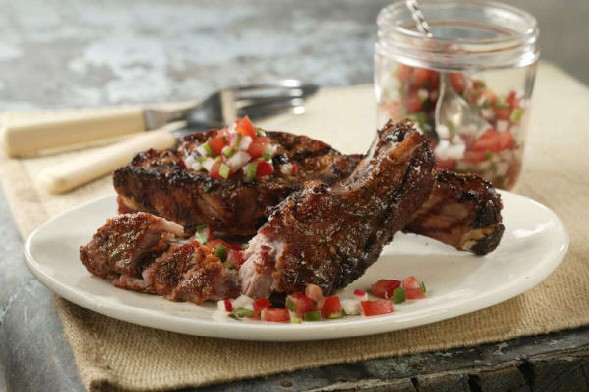 Whether poolside or inside, ribs rule