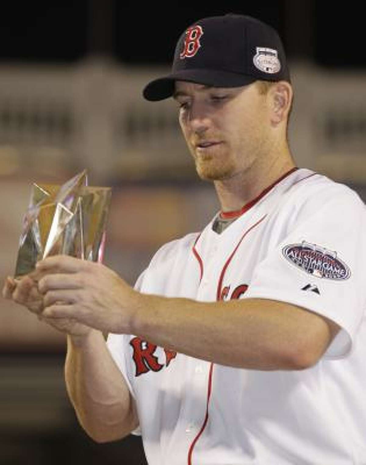 Boston OF J.D. Drew wins All-Star game MVP award