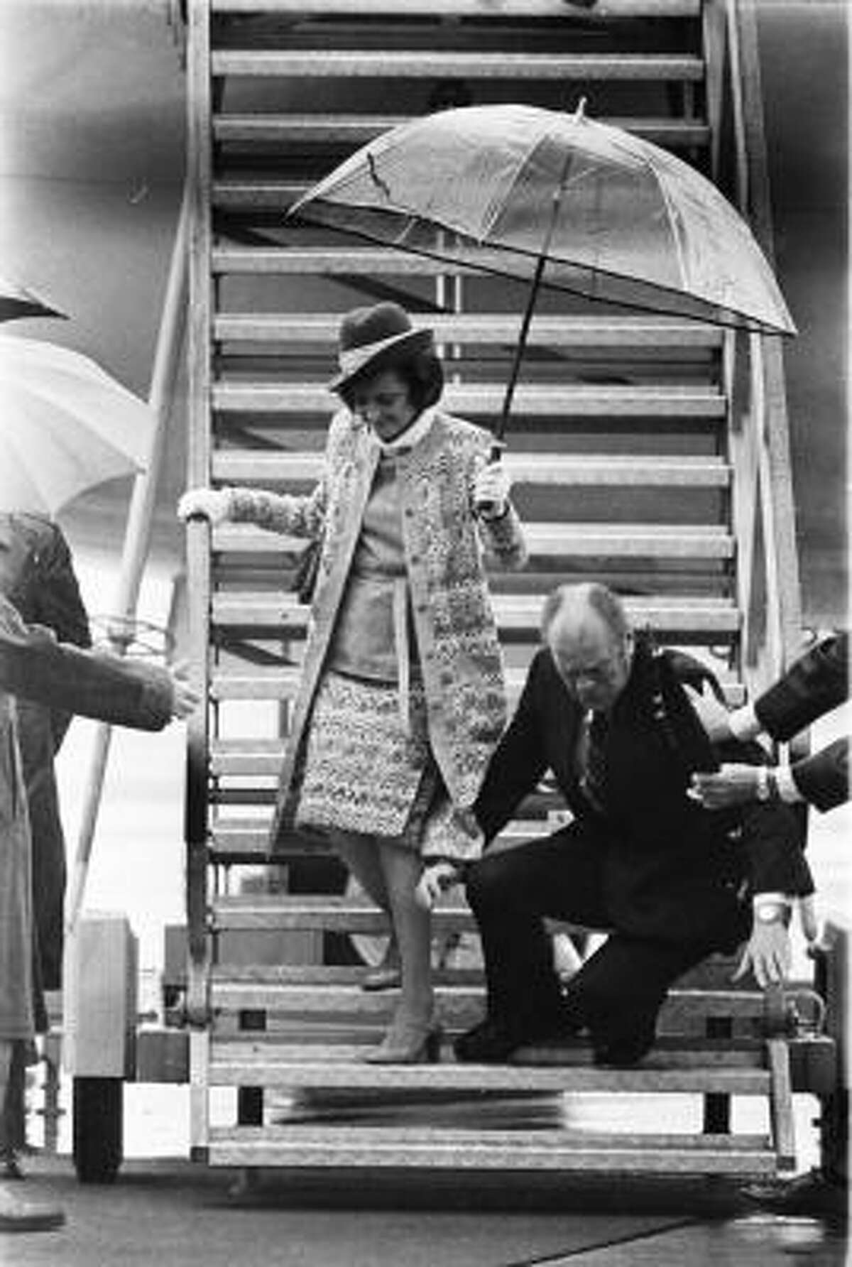 But you don't have to be a beauty pageant contestant to make headlines. President Gerald Ford hit the floor when he slipped on a wet ramp while disembarking from Air Force One in 1975.