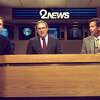 Channel 2 anchors Ron Franklin, from left, Ron Stone and Doug Johnson on the set.