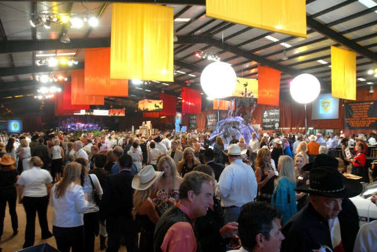The scene at the American Cancer Society's Cattle Baron's Ball at the George Ranch