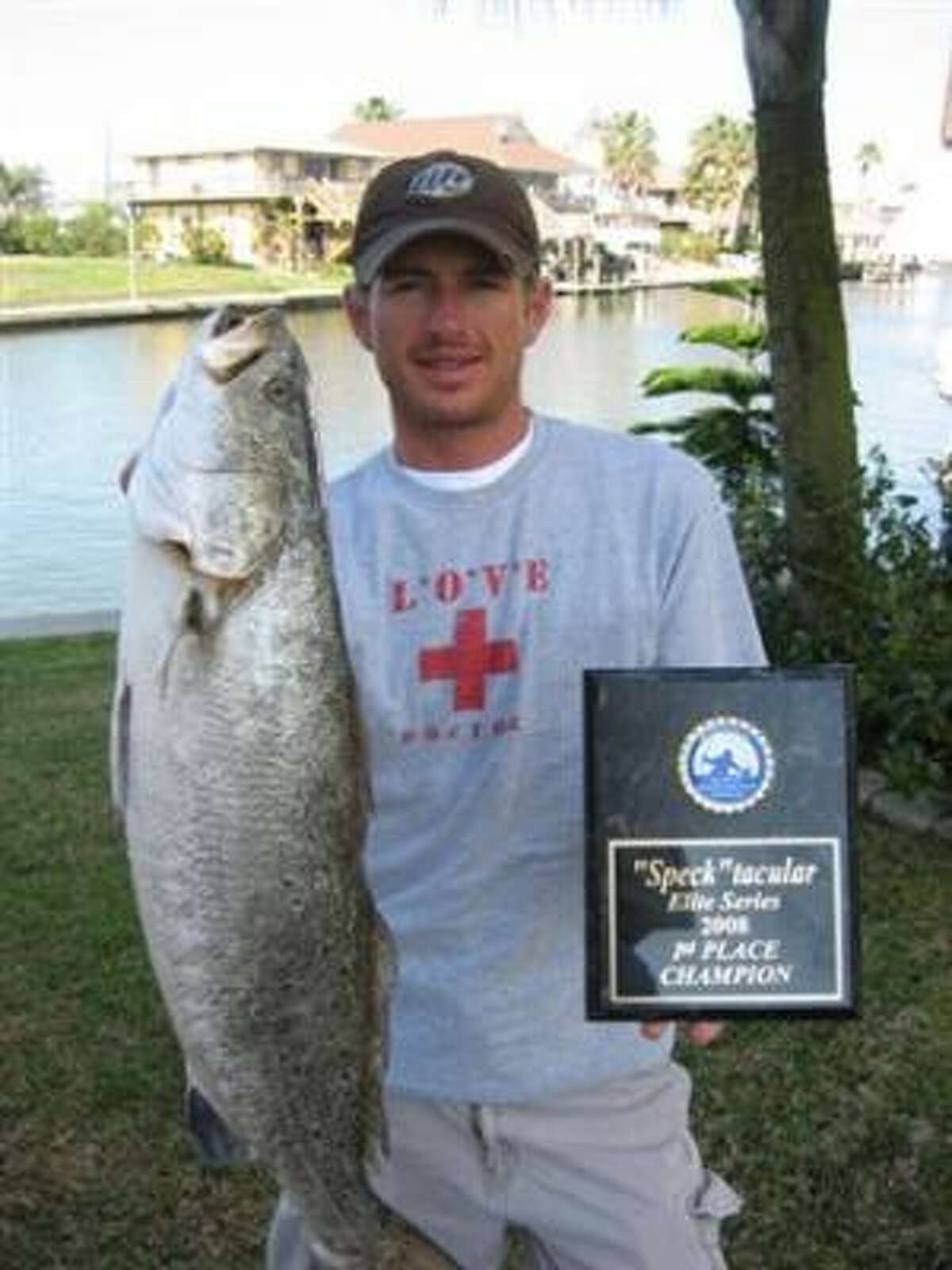 Shawn Warren of Katy with a 7-pound speckled trout.