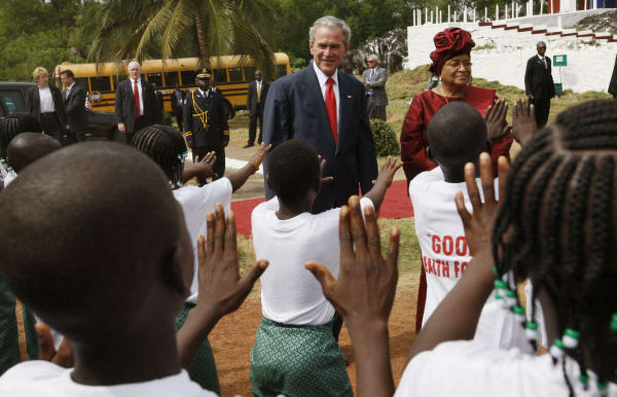 President Bush in Liberia